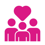 Family love pink icon