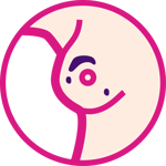 Infographics with a breast icon
